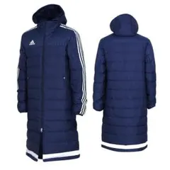 新品adidasダウンベンチコート AA6886 ネイビー
