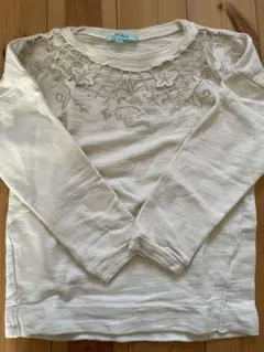 期間限定1000円ポッキリセレクトショップ綿100オフホワイト薄手トレーナー