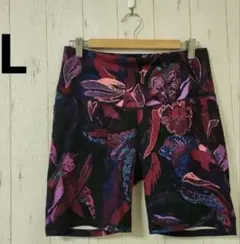 all in motion【L】ヨガトレーニングパンツ多色葉花柄ポケット