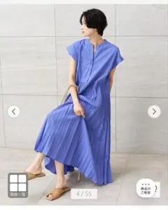 未使用新品】Spick & Span C/Rボイルタックノースリーブワンピース