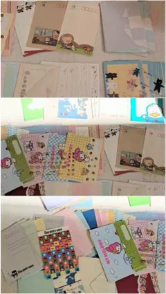 レターセット　レター封筒　お手紙　手紙　マイメロディ　レトロ　マロンクリーム