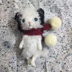値下げ！ 定価55000円 作家 ぬいぐるみ ハチワレねこちゃん 人形