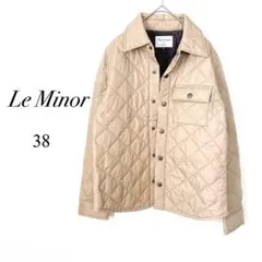 ルミノア ヴァンドゥエスト キルティングジャケット 38 ベージュ 日本製　春