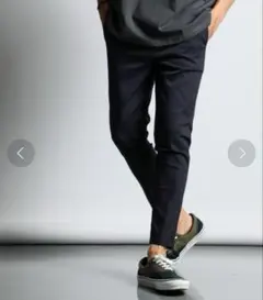 【定価12,100円】「ガムストレッチ」接触冷感 スキニー イージーチノパン M