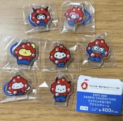 3☆ ミャクミャクなりきり　アクリルチャーム　7種セット