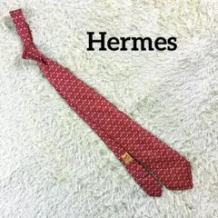 HERMES ボルドー パターン入り ネクタイのサムネイル
