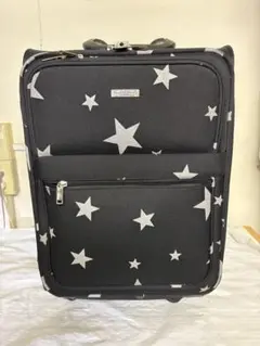 星柄　黒色　キャリーバック
