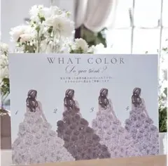 セミオーダー　オリジナルカラードレス当てクイズ – Éclat Doux– A4