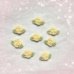 黄色 ベージュ 薔薇 rose ネイルパーツ お花 バラ
