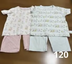 ユニクロ　UNIQLO すみっこぐらし　半袖パジャマ 120 セット　まとめ売り