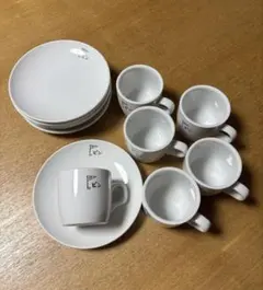 【未使用】Aoki Nagoya カップ・ソーサーセット　6個組