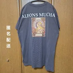 ラグマシーン アルフォンス・ミュシャ Mucha 半袖Tシャツ チャコールグレーのサムネイル