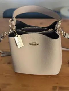 【新品同様/保存袋付き】コーチ モリー 2way ハンドバッグ レザー ベージュ COACH コーチ バック レディース ショルダーバッグ 2WAY