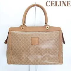CELINE ボストンバッグ マカダム ベージュ オールド ハンドバッグ