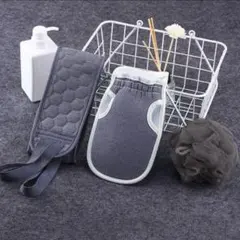 垢すり　3点セット　ボディタオル　背中ニキビ対策　ミトンのサムネイル