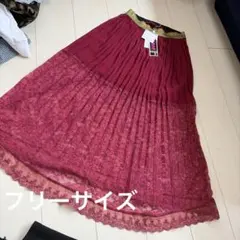 ANAP サテン生地似 ロング丈スカートのサムネイル