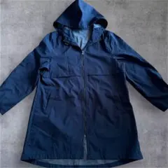 OO's vintage ネイビー フード付き ナイロンジャケッ グランジy2k