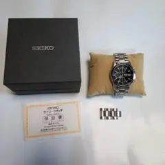 SEIKO ブラックダイヤル 時計 M01450 0729 SBTQ041
