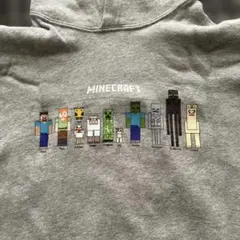 Minecraftキャラクター パーカー グレー150センチ