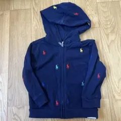 ラルフローレン 18M ネイビー フード付き パーカー