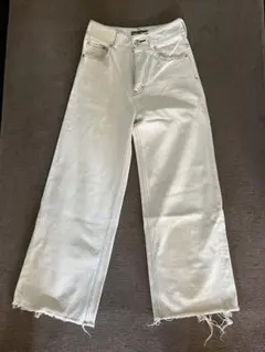PUBLIC DENIM ホワイト ワイドレッグデニム【サイズ2】のサムネイル