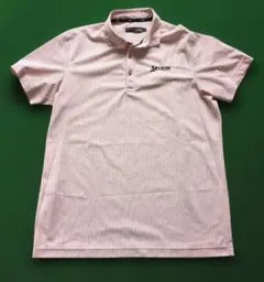 Srixon ストライプ 半袖ポロシャツ　ゴルフ