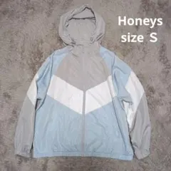 Honeys ハニーズ　ウインドブレーカー　薄手ジャケット　配色パーカー　Ｓ