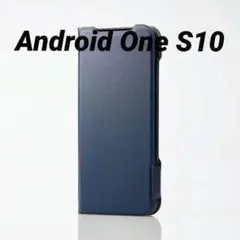Android One S10 用 薄型 ソフトレザーケース ネイビーのサムネイル