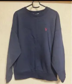 U.S. POLO ASSN. グレー ワンポイント刺繍 トレーナー スウェットのサムネイル