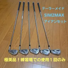 極美品 使用１回 SIM2 MAX アイアン 5本セット(6-PW) スチール