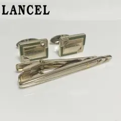 P16【セット】LANCEL★ネクタイピン カフス セット シルバーのサムネイル