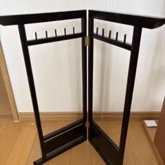 ウォールナット無垢材 衣桁 衣紋かけ ハンガーラック - メルカリ