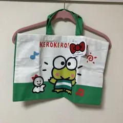 3COINS×サンリオキャラクターズ けろけろけろっぴ横長トートバッグ※汚れあり