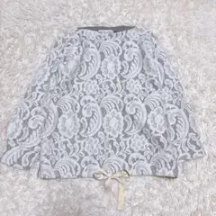 ✨美品✨ BEARDSLEY レース プルオーバー ドルマンスリーブ リボン