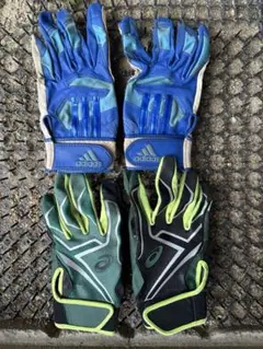 adidas asics バッティンググローブ　２つセット