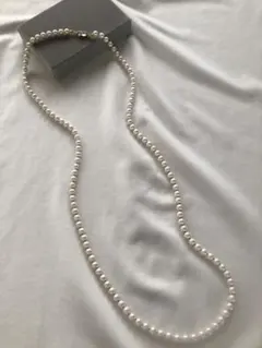 フェイクパール　ロングネックレス