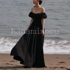 パーティー　黒　前撮り　ドレス　二次会　セルフ　フォト　披露宴　お色直し