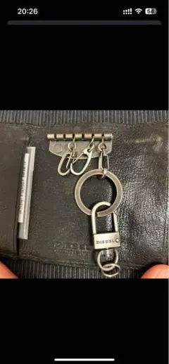 DIESEL ブラックレザーキーケース ふぁ様専用