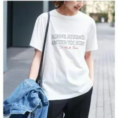 スピック＆スパンラユットロゴTシャツ ホワイトのサムネイル