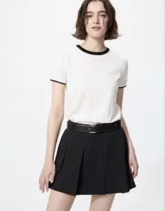 UNIQLO ユニクロ プリーツスコート ブラック XSのサムネイル