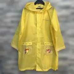 【美品】クマのプーさん　レインコート　雨ガッパ　130cm