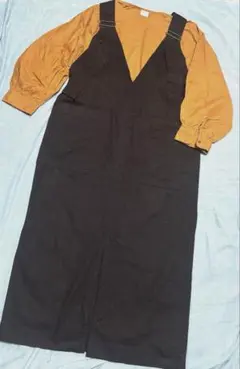 黒　ジャンバースカート