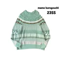 完売✨極美品✨マメクロゴウチ バンブーバスケットパターンニットトップス リネン