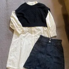 グローバルワーク　シャツ　スカート　セット