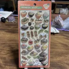 日本食ボンボンドロップシール　和柄　和食