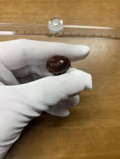 緒締め玉　花模様　七宝焼　骨董　胴乱　印籠　R1461 緒締め玉花模様七宝焼骨董胴乱印籠R1461