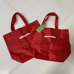 MIKI HOUSE エコバッグ 2枚セット レッド