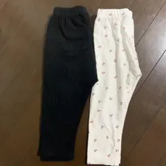 SHEIN 黒パンツ & ELFINDOLL CLASSICパンツ セット 80