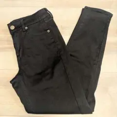 earth music&ecologyブラックスキニーデニムS