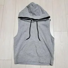 【JEANASIS】 ノースリーブ ショート丈 スウェット ベスト パーカーのサムネイル